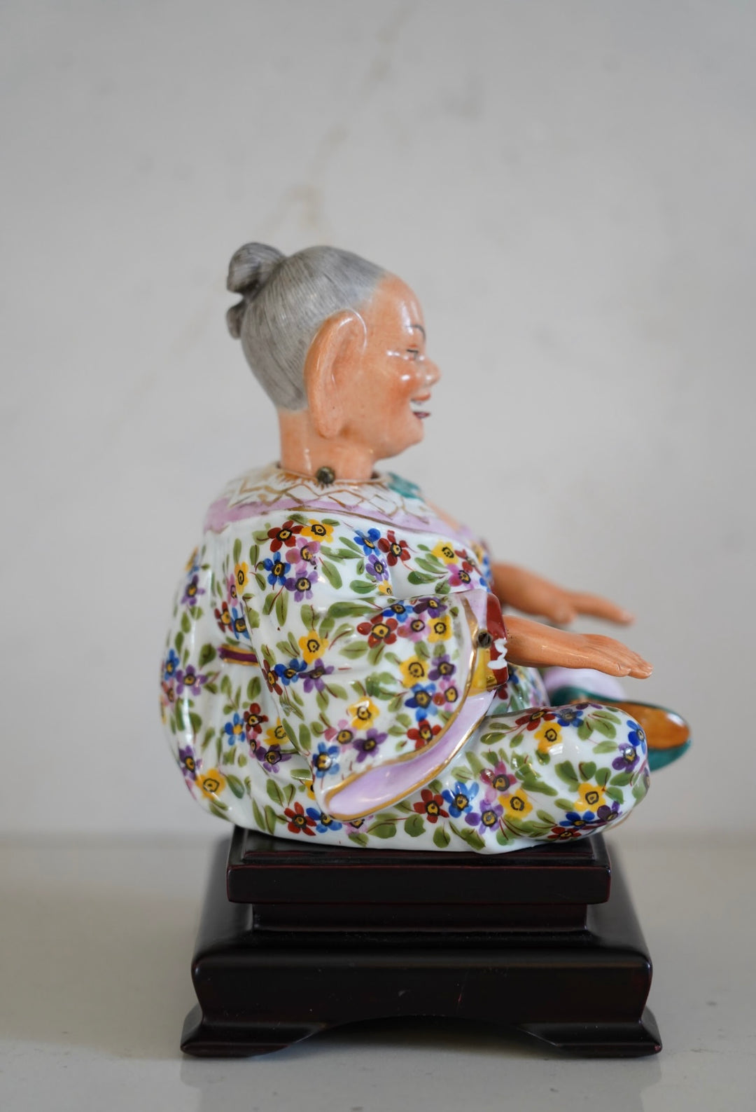 ANTIQUE CAPODIMONTE NODDING PAGODA