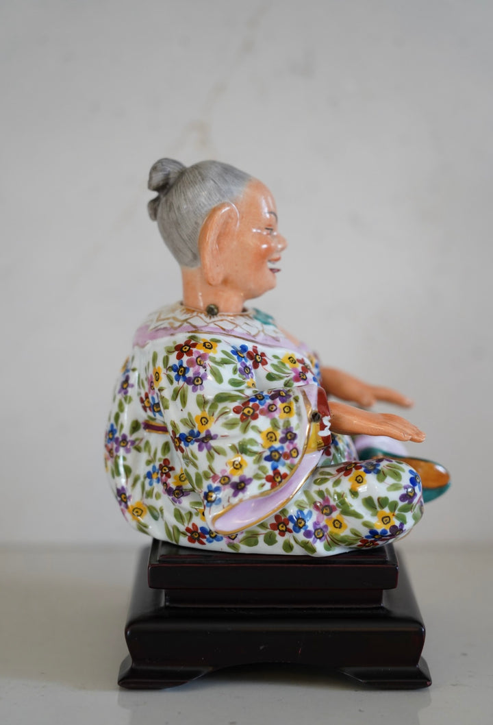 ANTIQUE CAPODIMONTE NODDING PAGODA