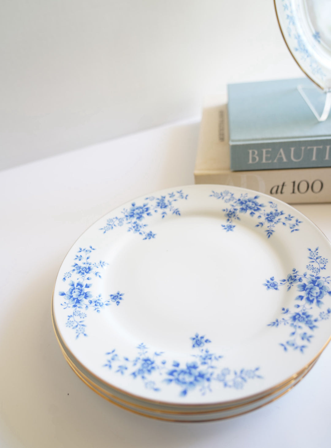 China Garden Prestige Blue Rose
Porcelain Salad Plate Set of 4