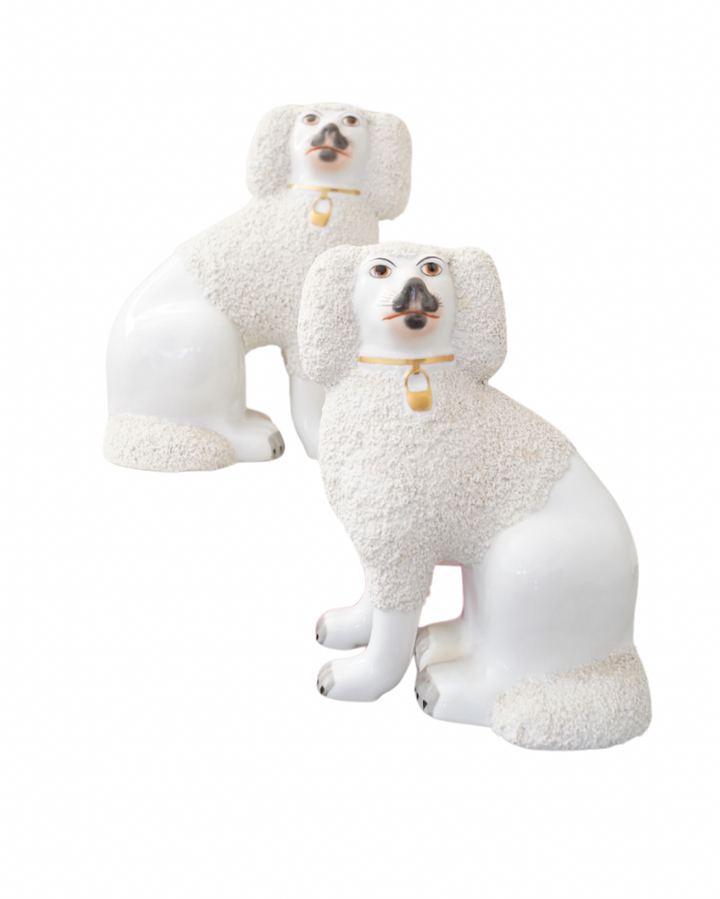 Staffordshire Poodles, Pair