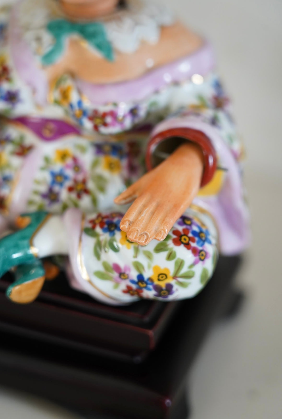 ANTIQUE CAPODIMONTE NODDING PAGODA