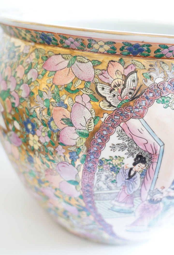 Famille rose planter