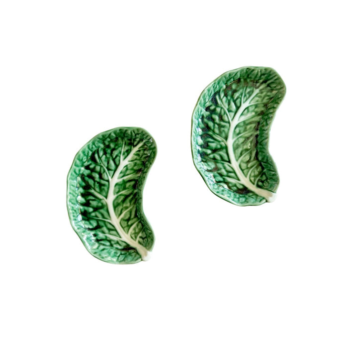 Moon crescent majolica plate