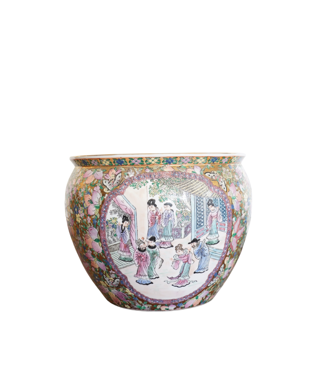 Famille rose planter