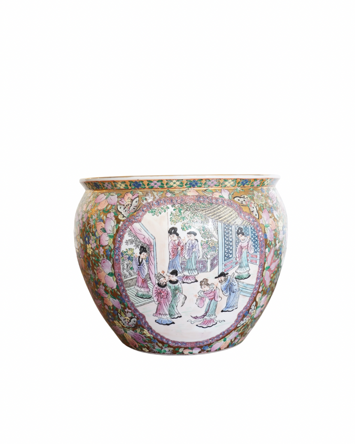 Famille rose planter