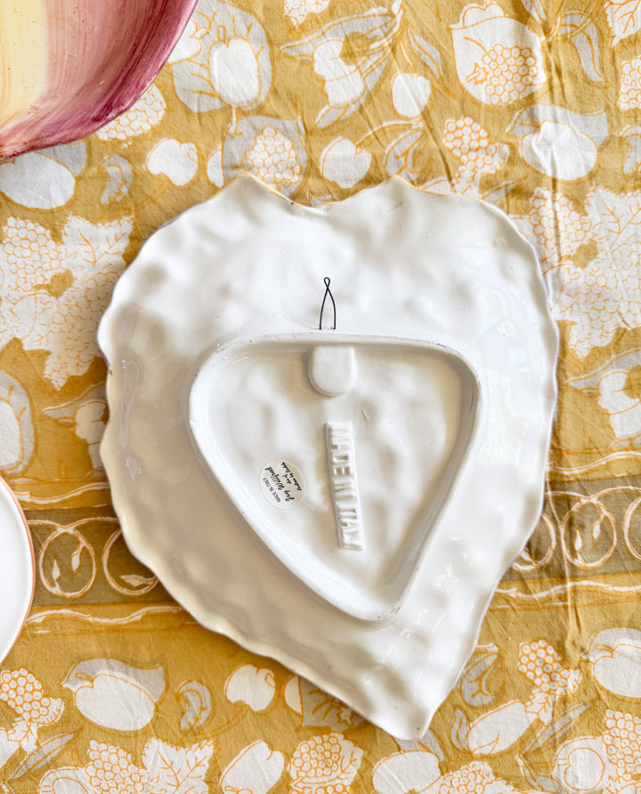 Italian Majolica fruit shaped wall plates