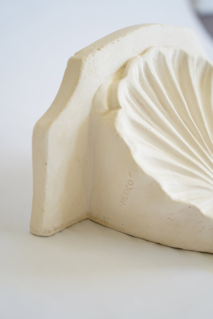 PLASTER SHELL SCONCE SHELVES