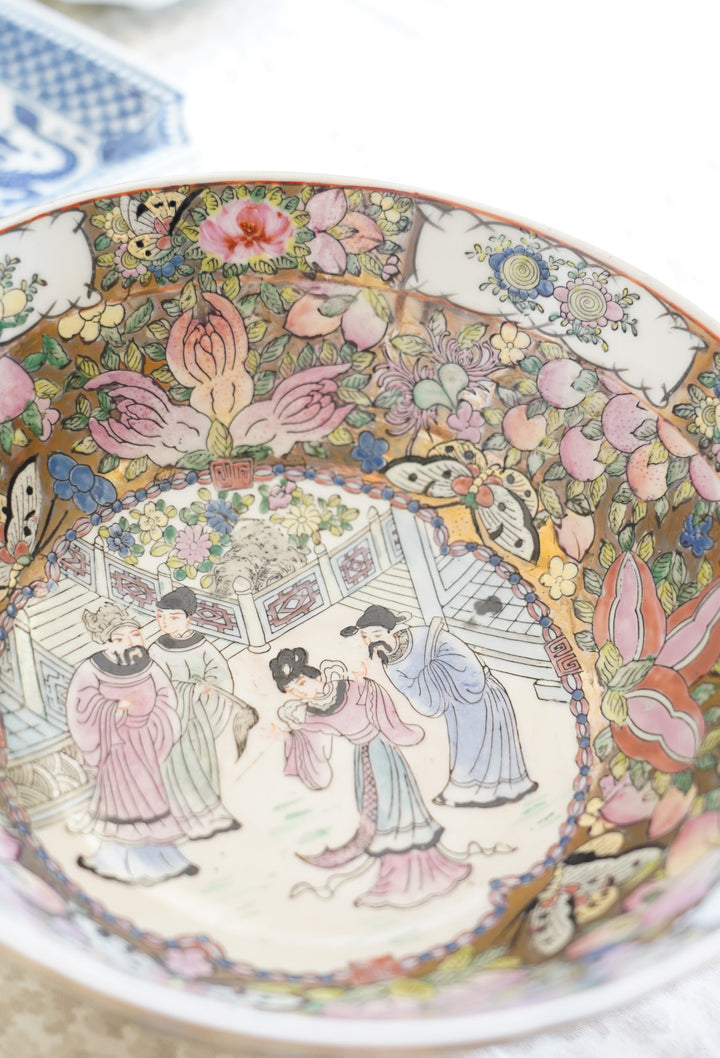 Famille Rose bowl