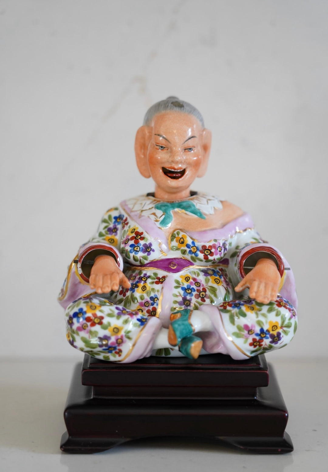 ANTIQUE CAPODIMONTE NODDING PAGODA