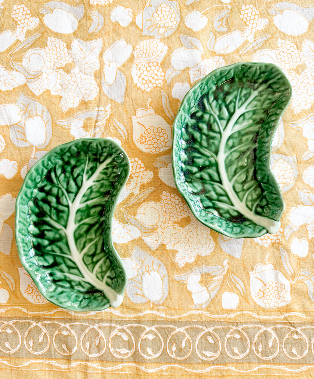 Moon crescent majolica plate