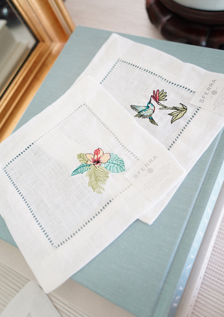 Sferra Linen Tropicale Cocktail Napkins