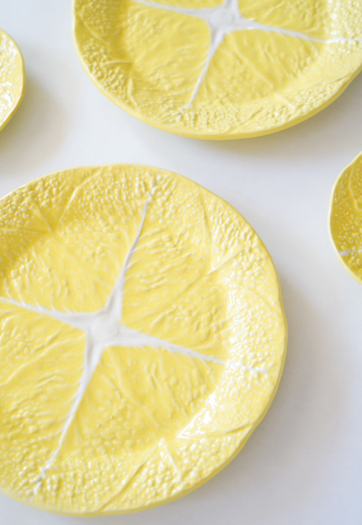 Yellow Majolica plates