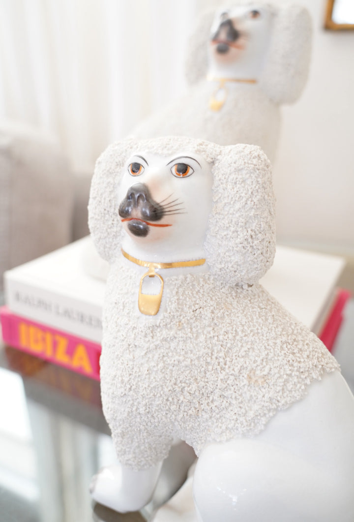 Staffordshire Poodles, Pair