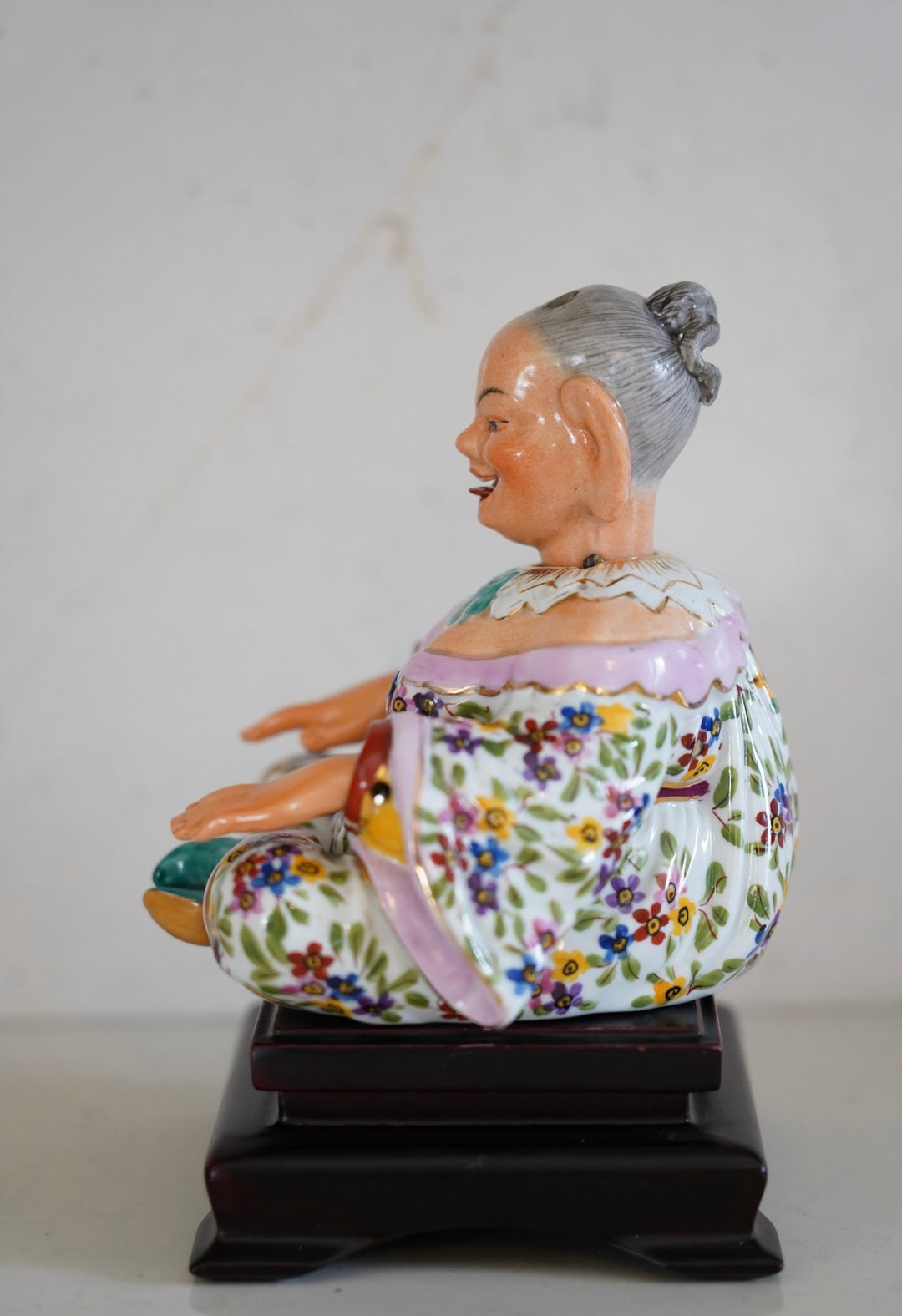 ANTIQUE CAPODIMONTE NODDING PAGODA