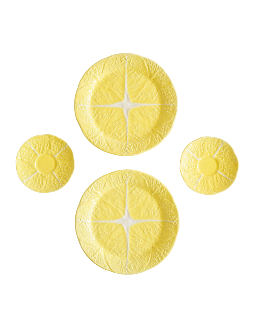 Yellow Majolica plates