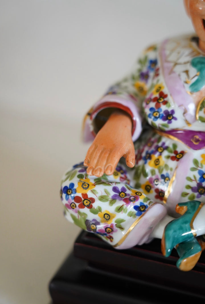 ANTIQUE CAPODIMONTE NODDING PAGODA