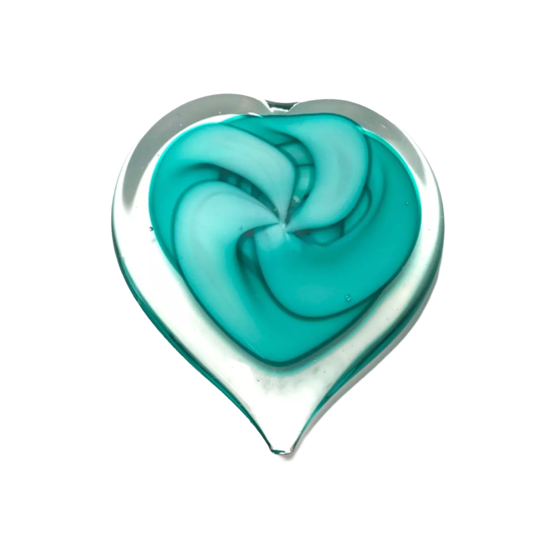 MURANO GLASS PAPERWEIGHT HEART