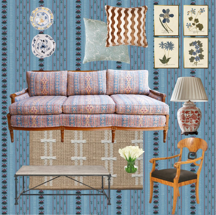 NEOCLASSICAL UPHOLSTERED SOFA