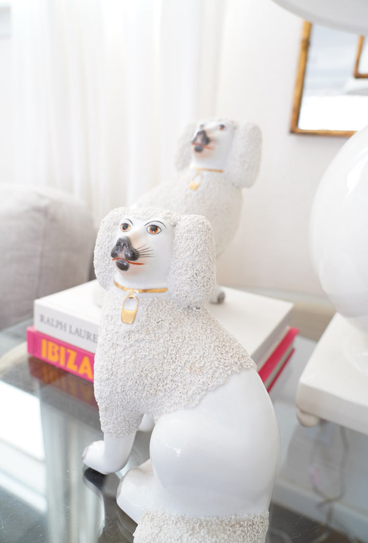 Staffordshire Poodles, Pair