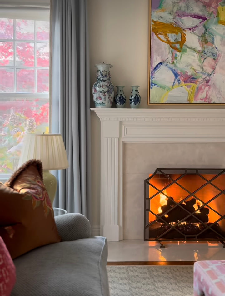 LARGE CHINESE HAND PAINTED FAMILLE ROSE DRAGON VASE