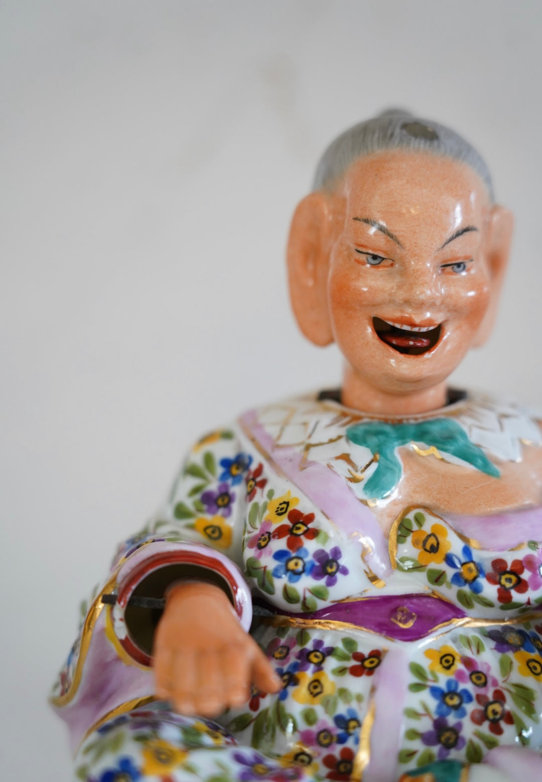 ANTIQUE CAPODIMONTE NODDING PAGODA