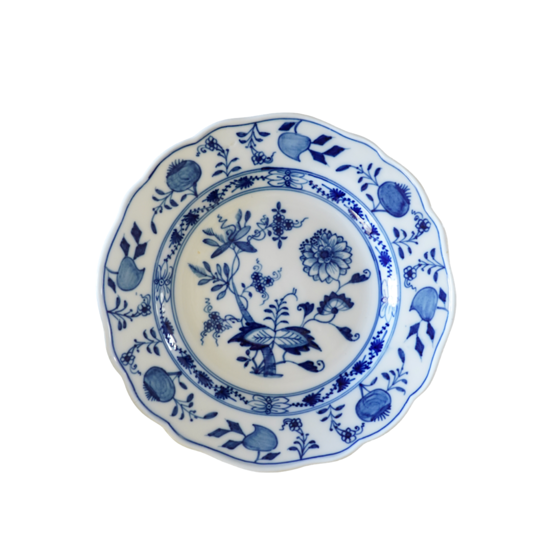 MEISSEN SWORD BACK STAMP BLUE ONION PLATE 6” – Eternocollection