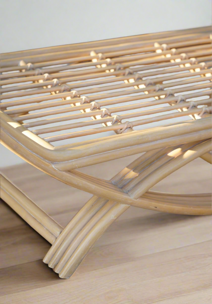 VINTAGE BAMBOO & RATTAN DAYBED CHAISE