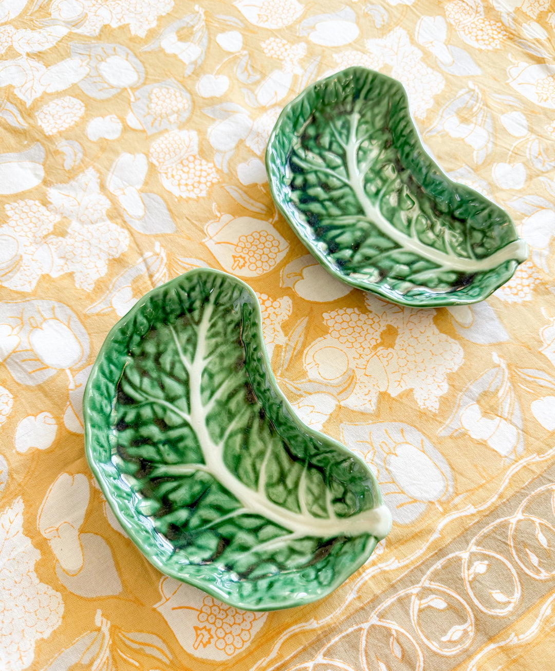 Moon crescent majolica plate