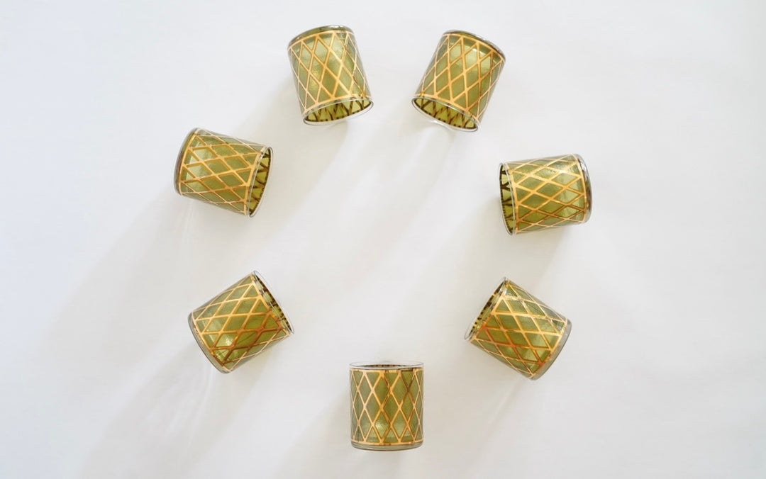 1960’S VINTAGE CULVER GLASSWARE SET