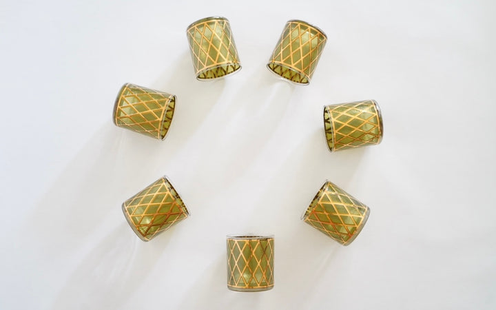 1960’S VINTAGE CULVER GLASSWARE SET