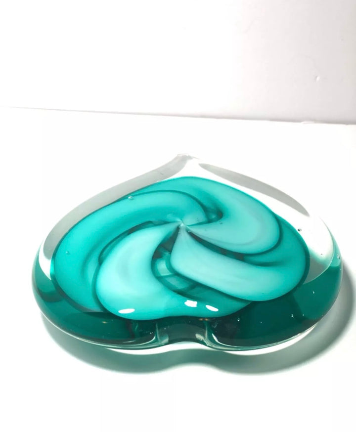 MURANO GLASS PAPERWEIGHT HEART