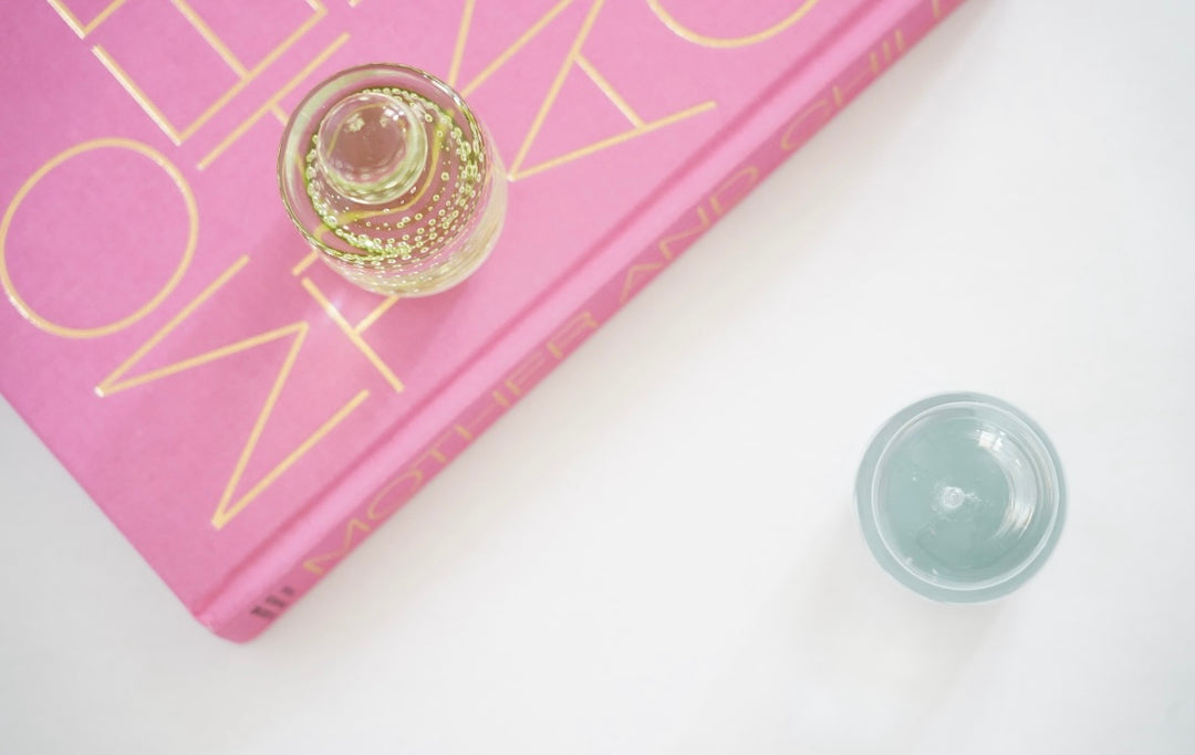 MID CENTURY BLUE GLASS PAPERWEIGHT