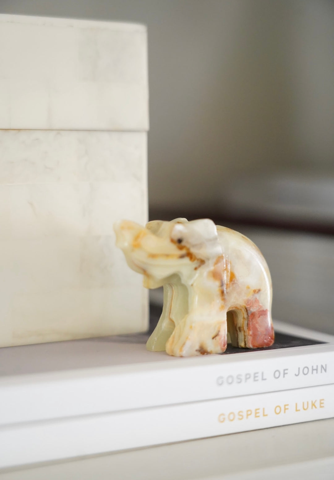 MINI GREEN ONYX ELEPHANT