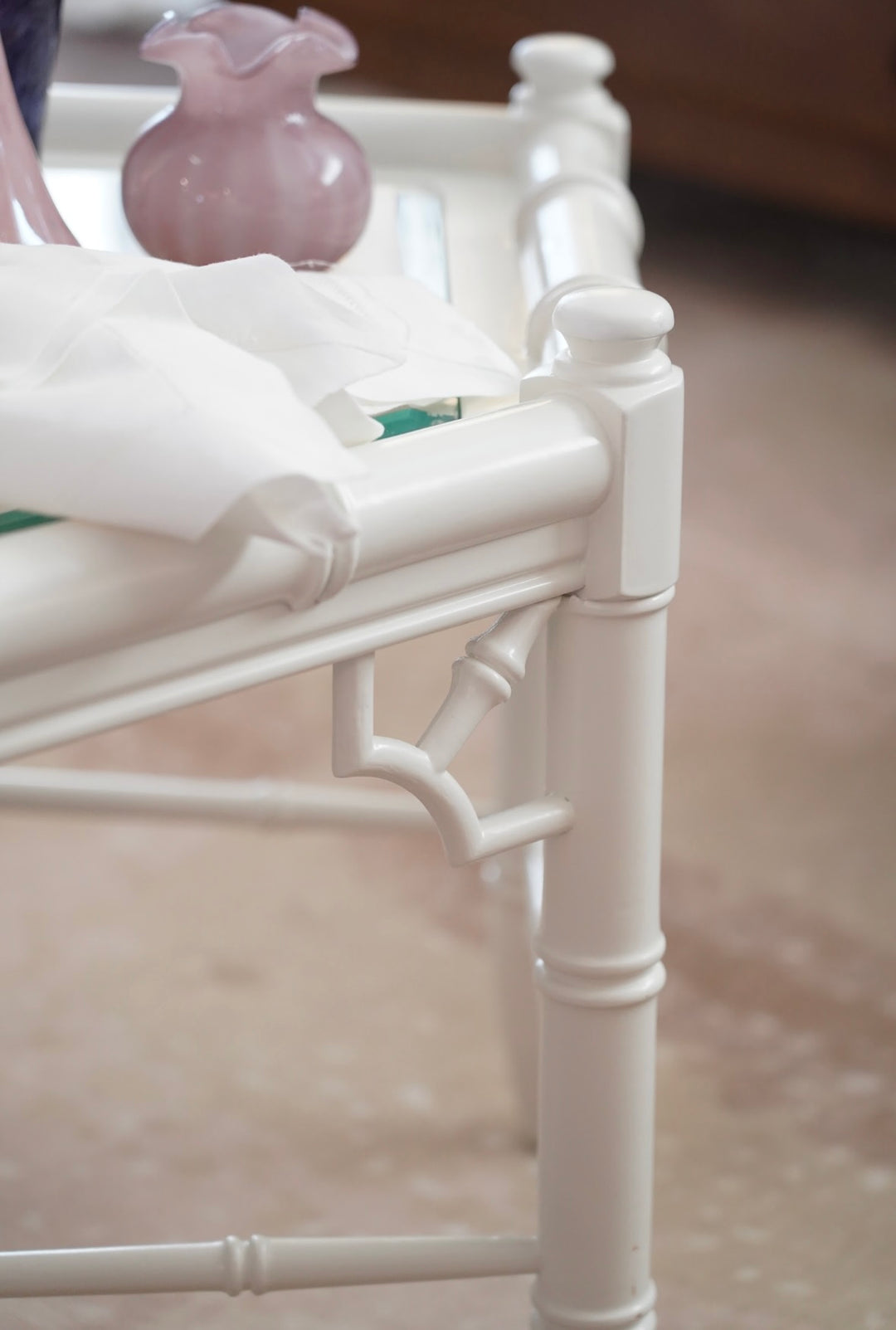 THOMASVILLE ALLEGRO FAUX BAMBOO COFFEE TABLE