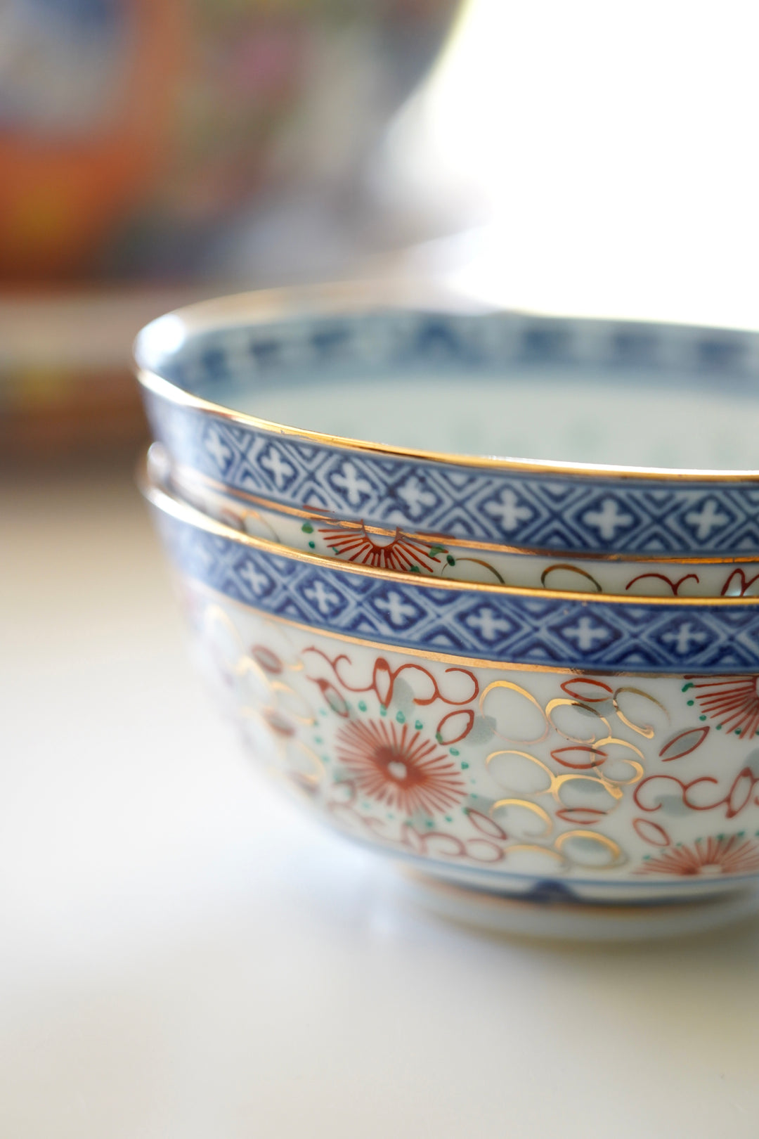 BLUE DRAGON RICE BOWLS & SPOONS