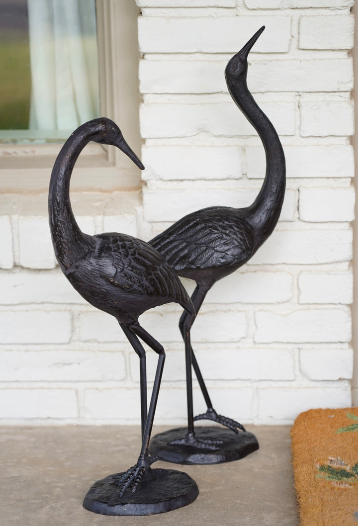 VINTAGE CRANE STATUE