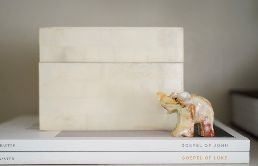 MINI GREEN ONYX ELEPHANT