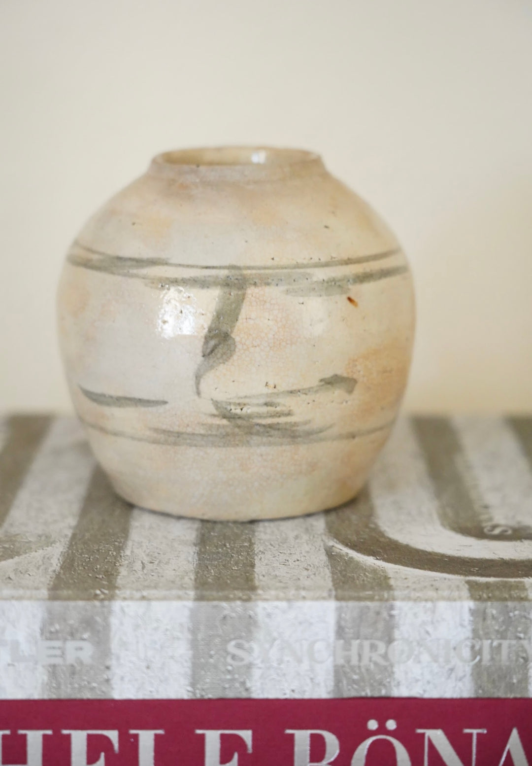 ANTIQUE CHINESE GLAZED GINGER JAR