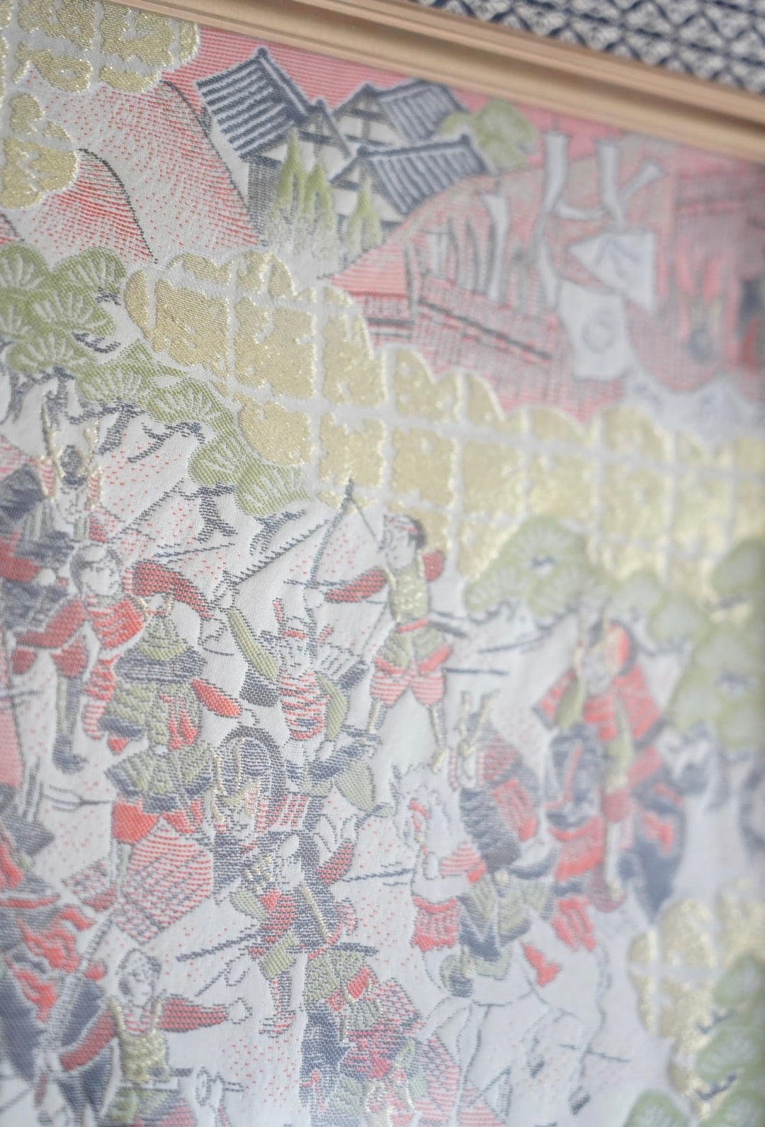 PAIR OF SILK EMBROIDERED FRAMED ART