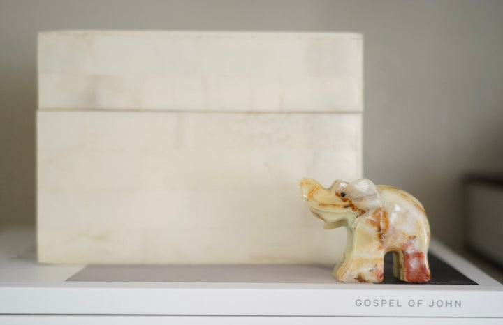 MINI GREEN ONYX ELEPHANT