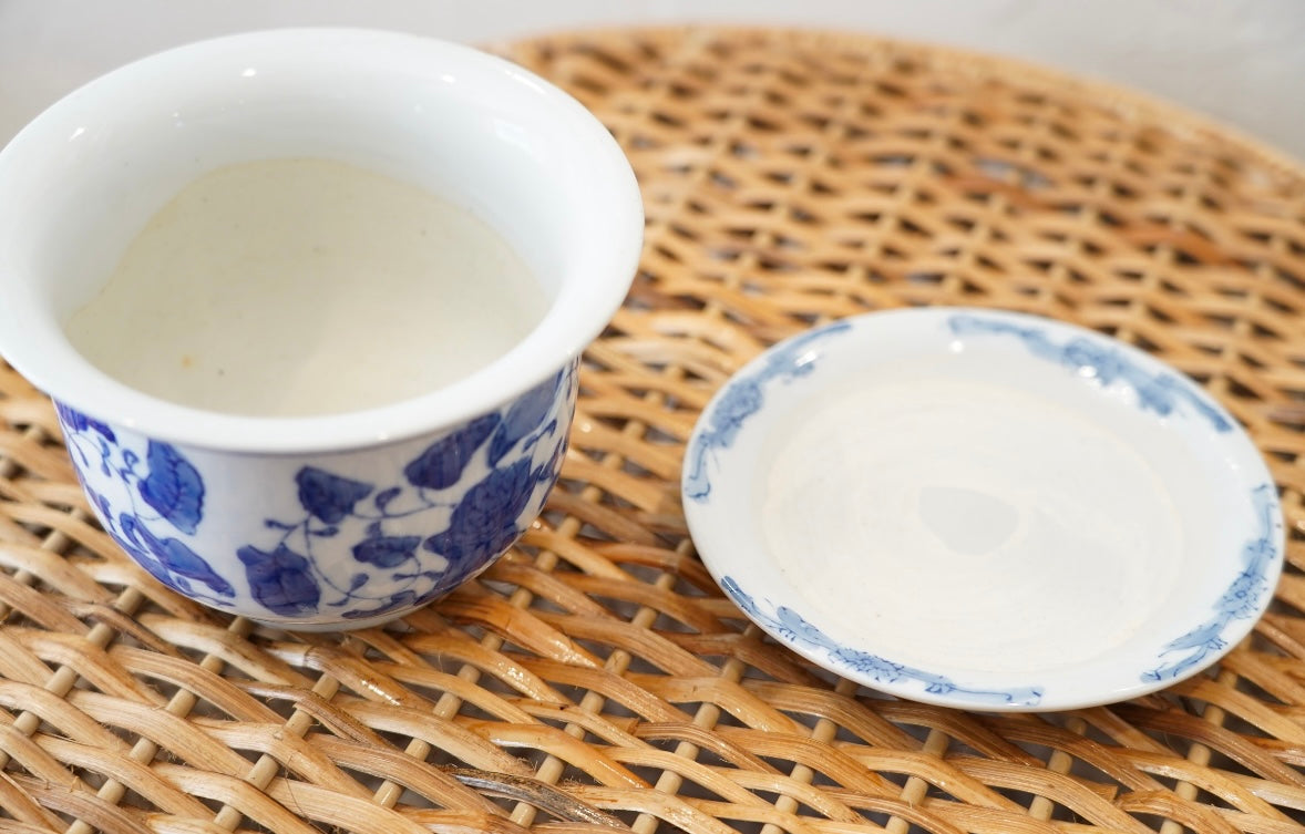 BLUE AND WHITE PLANTER
