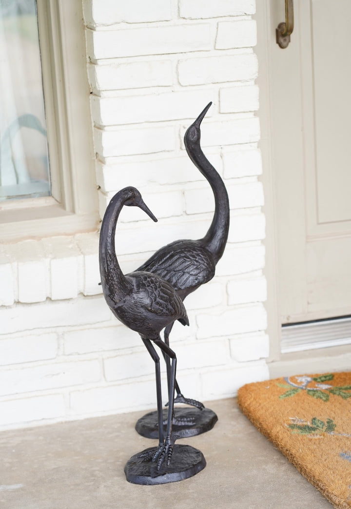 VINTAGE CRANE STATUE