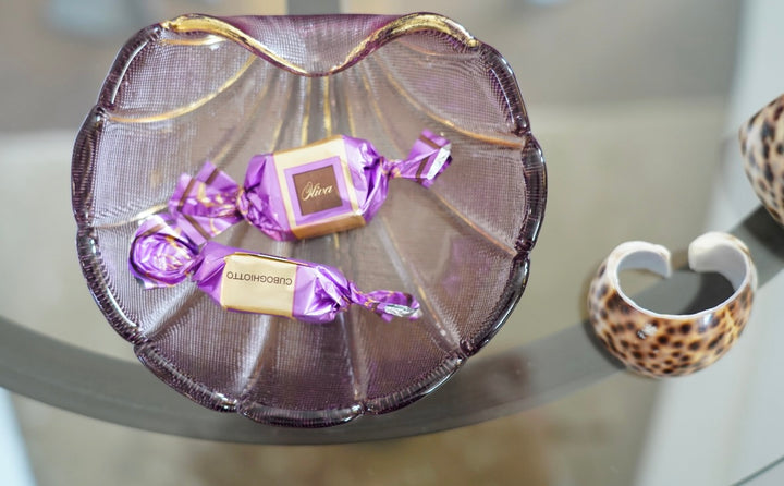 LAVENDER SHELL TRINKET BOWL