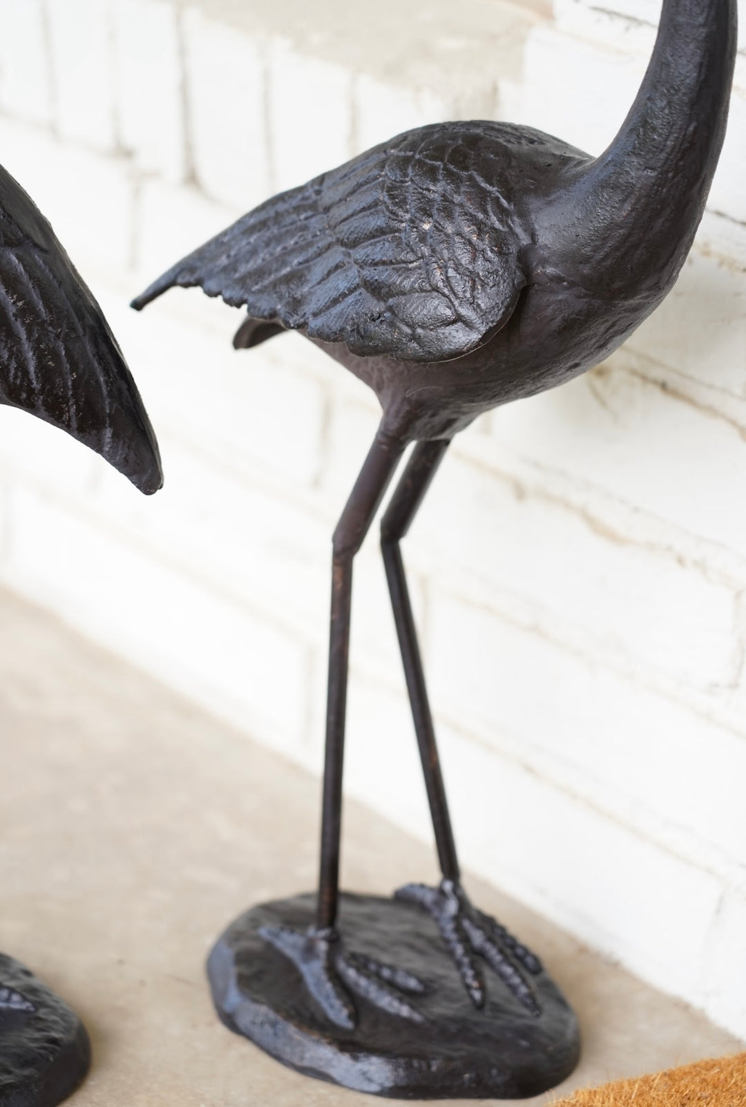 VINTAGE CRANE STATUE
