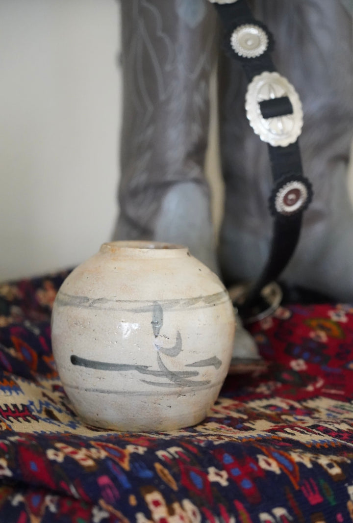 ANTIQUE CHINESE GLAZED GINGER JAR