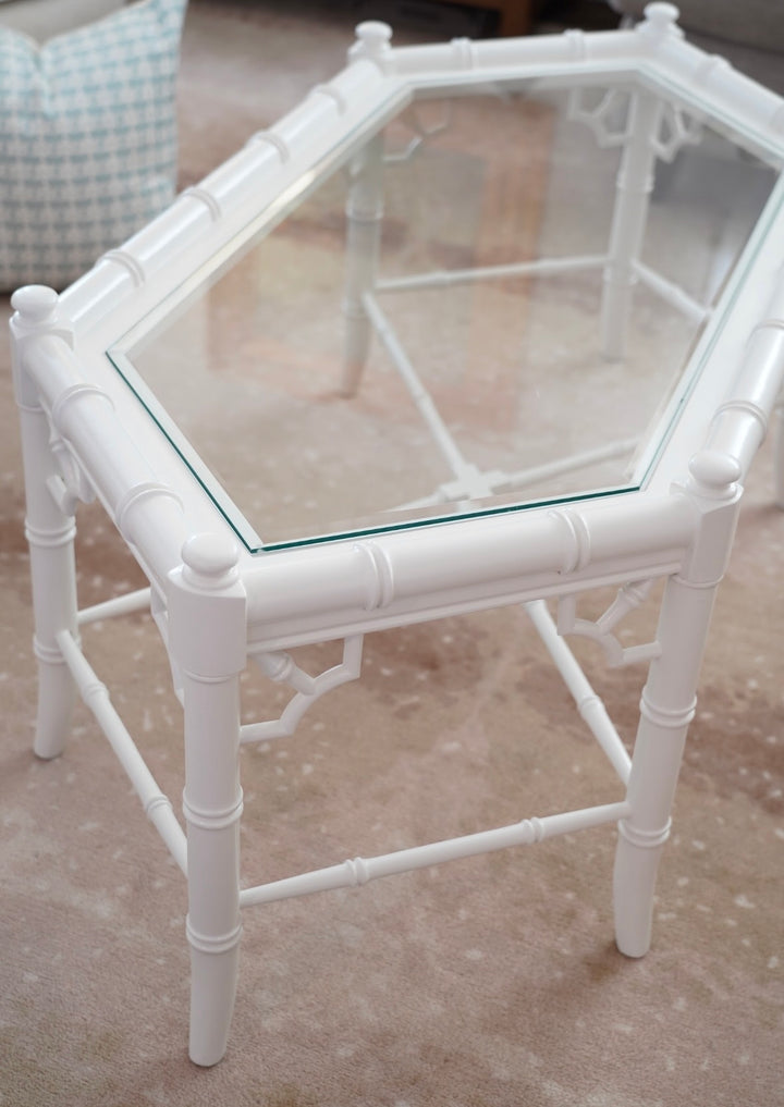 THOMASVILLE ALLEGRO FAUX BAMBOO COFFEE TABLE