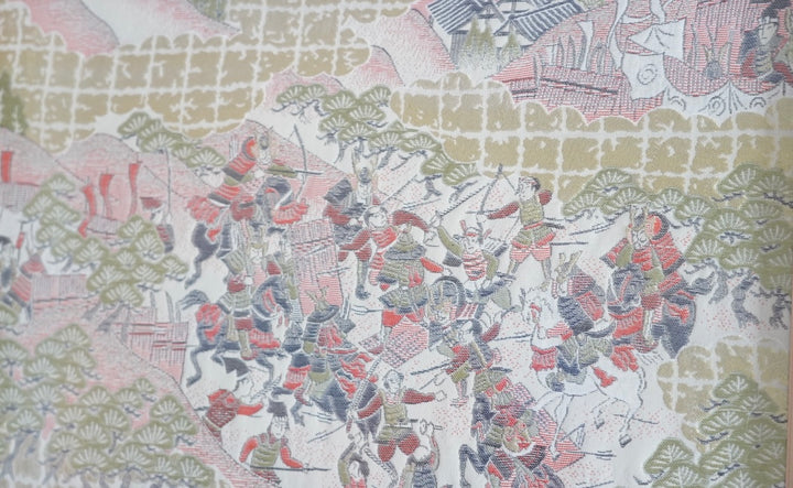 PAIR OF SILK EMBROIDERED FRAMED ART