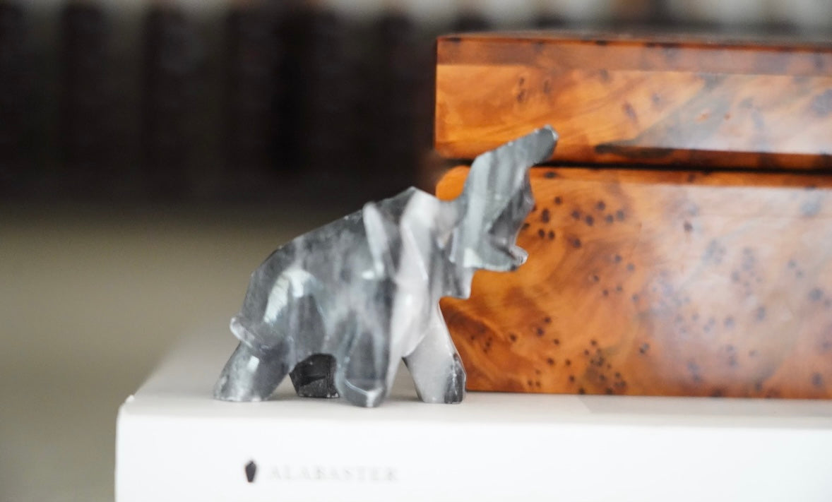 MINI BLACK ONYX ELEPHANT
