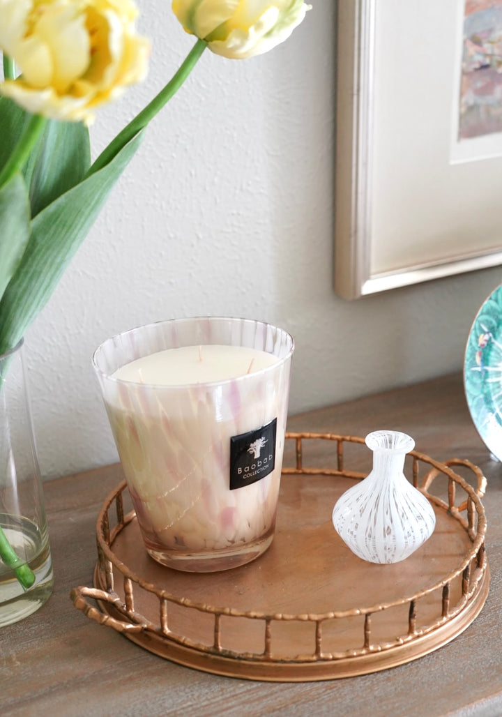 HOLLYWOOD REGENCY FAUX BAMBOO TRAY