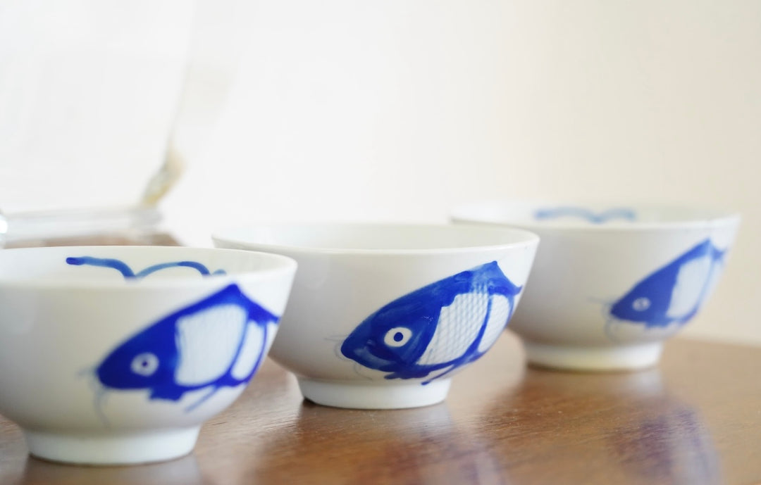 HAND PAINTED KOI FISH BOWLS